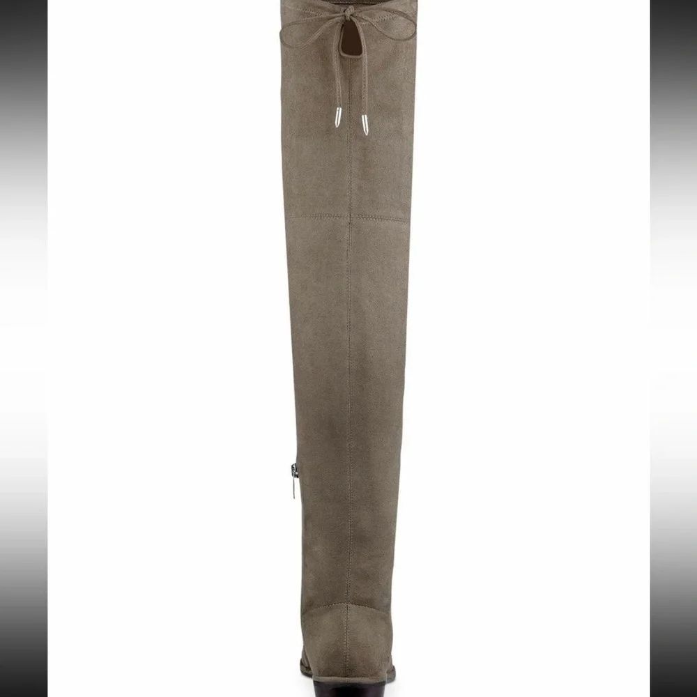 Marc Fisher Womens Humor 2 Faux Suede Over-The-Knee Boots Taupe Size 8.5M